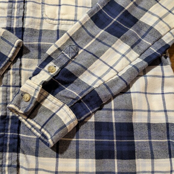 American Eagle Ahh-mazingly soft plaid shirt navy size medium - Picture 14 of 16